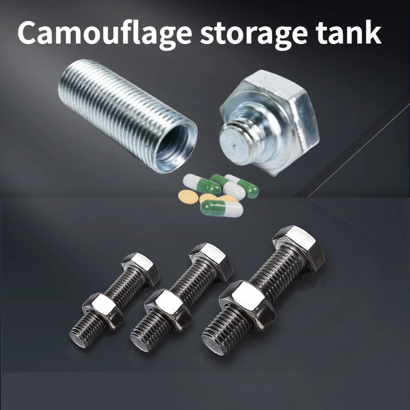 Metal Screw Bolt Money Storage Hide 1