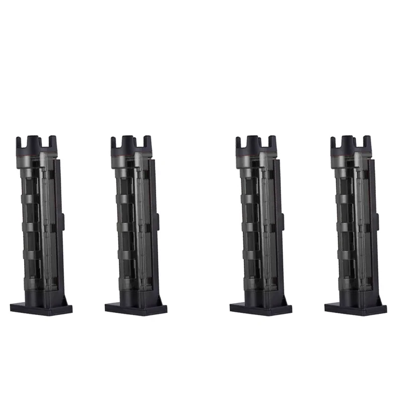 ABHS-4X Fishing Rod Holder Raft Fishing Barrel Accessories Vertical Inserting Device For MEIHO Box Fishing Tackle-Black