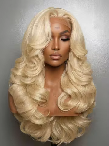 13x6 Body Wave Transparent HD 30 46 Inch 613 Honey Blonde Lace Frontal Human Hair Wig 250 Density Brazilian 13x4 Lace Front Wig product image