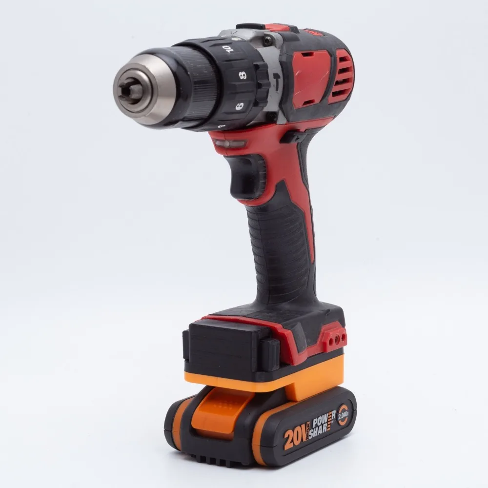 Battery Adapter for WORX 20V 4 PIN Li-ion Battery To Milwaukee 18V Series Cordless Power Tools(Only Adapter)