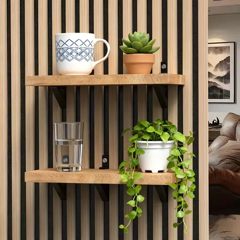 The 4pcs sound-absorbing board bracket does not require drilling and is suitable for/wood board collectibles/flower POTS