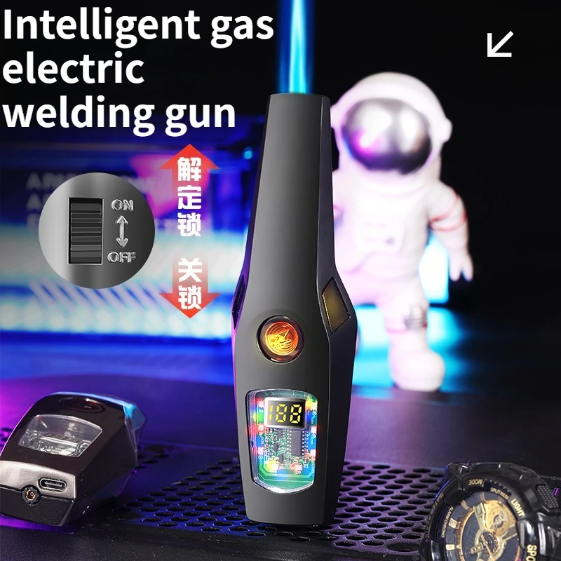 

New Intelligent Gas Electric Welding Gun Windproof Inflatable Handheld Household High-temperature Spray Gun