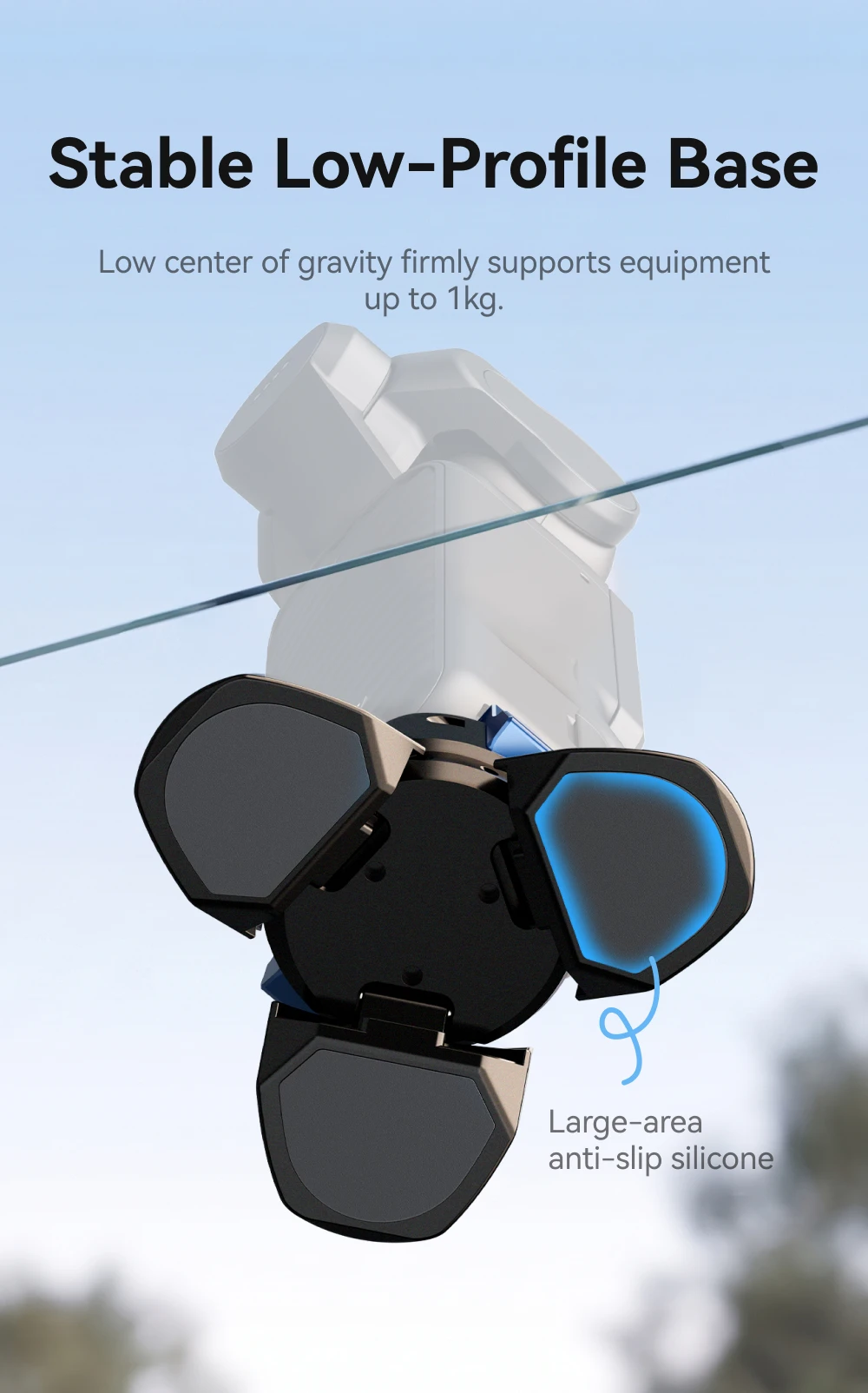 TELESIN Mini Magnetic Tripod for DJI Osmo Pocket 4/3 Base Type-C Charging Adapter Release Camera Stand Mount Holder Stand