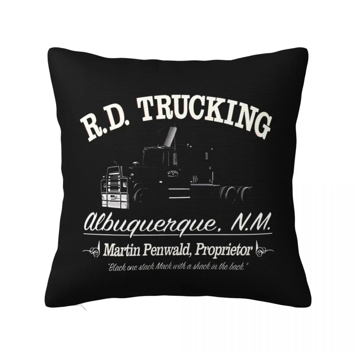 

Rd Trucking Convoy Vintage Outlaw Trucker Child Pillowcase Cushion Sofa Pillow Cushion Cover Pillow Decoration Home Customizable