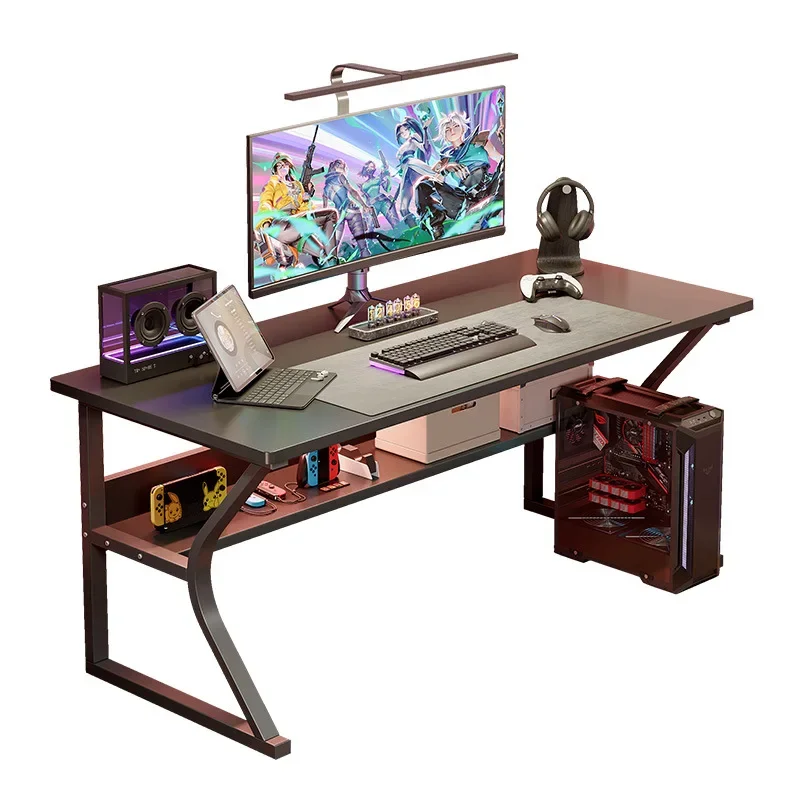 Adjustable Height Computer Desk Standing Desk Foldable Gaming Desk Student Study Desk Home Office Compact Laptop Table Furniture