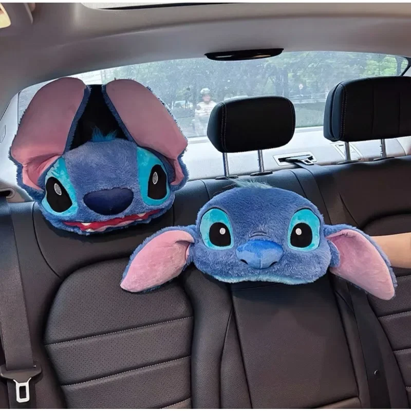 Stitch Car Seat Belt Cover Plush Shoulder Pad Pet Safe Protector Anti-Slip Car Decor Fashion Accessory Gift for Drivers image 4