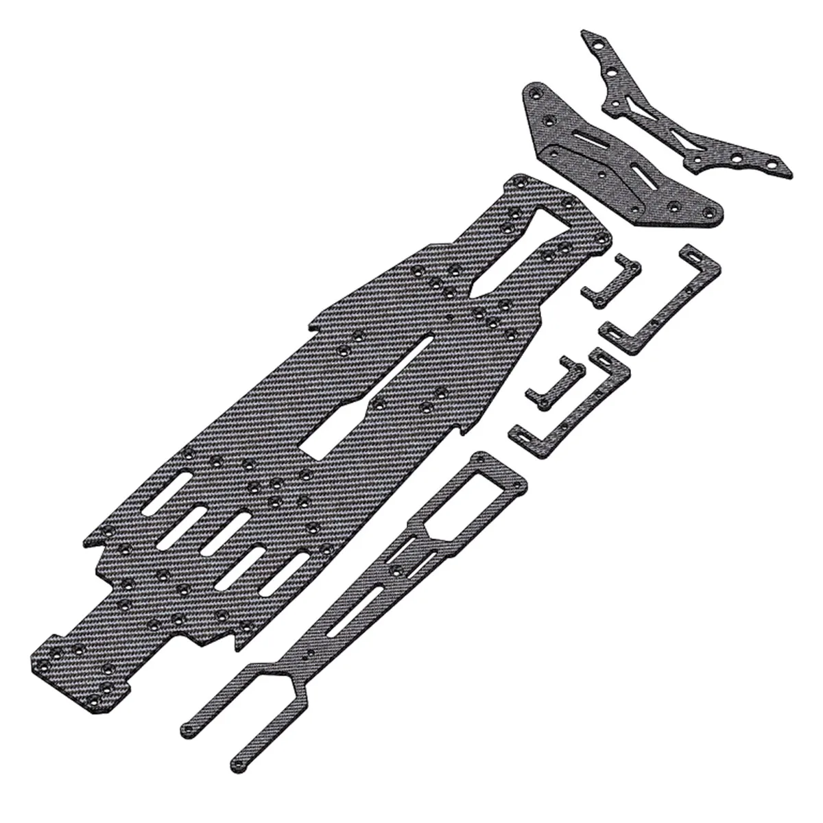 Koolstofvezel onderste chassisframeset voor Yokomo RD2.0 1/10 RWD Drift Car Upgrades Onderdelen