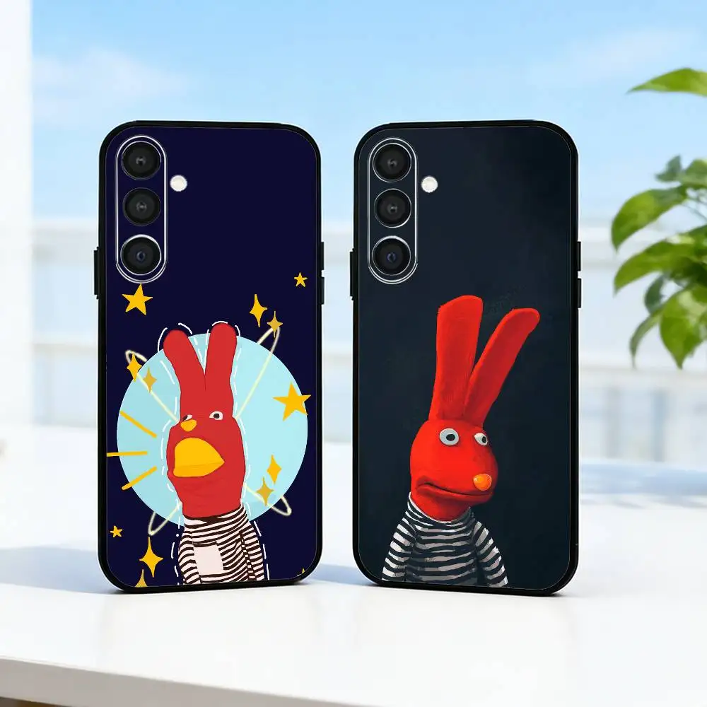 Cute B-Bodoque 31 Minutos Bunny  Phone Case For Samsung  A73,A21s,A22,A31,A32,A52,A53,A71,A80,Soft Black Shell