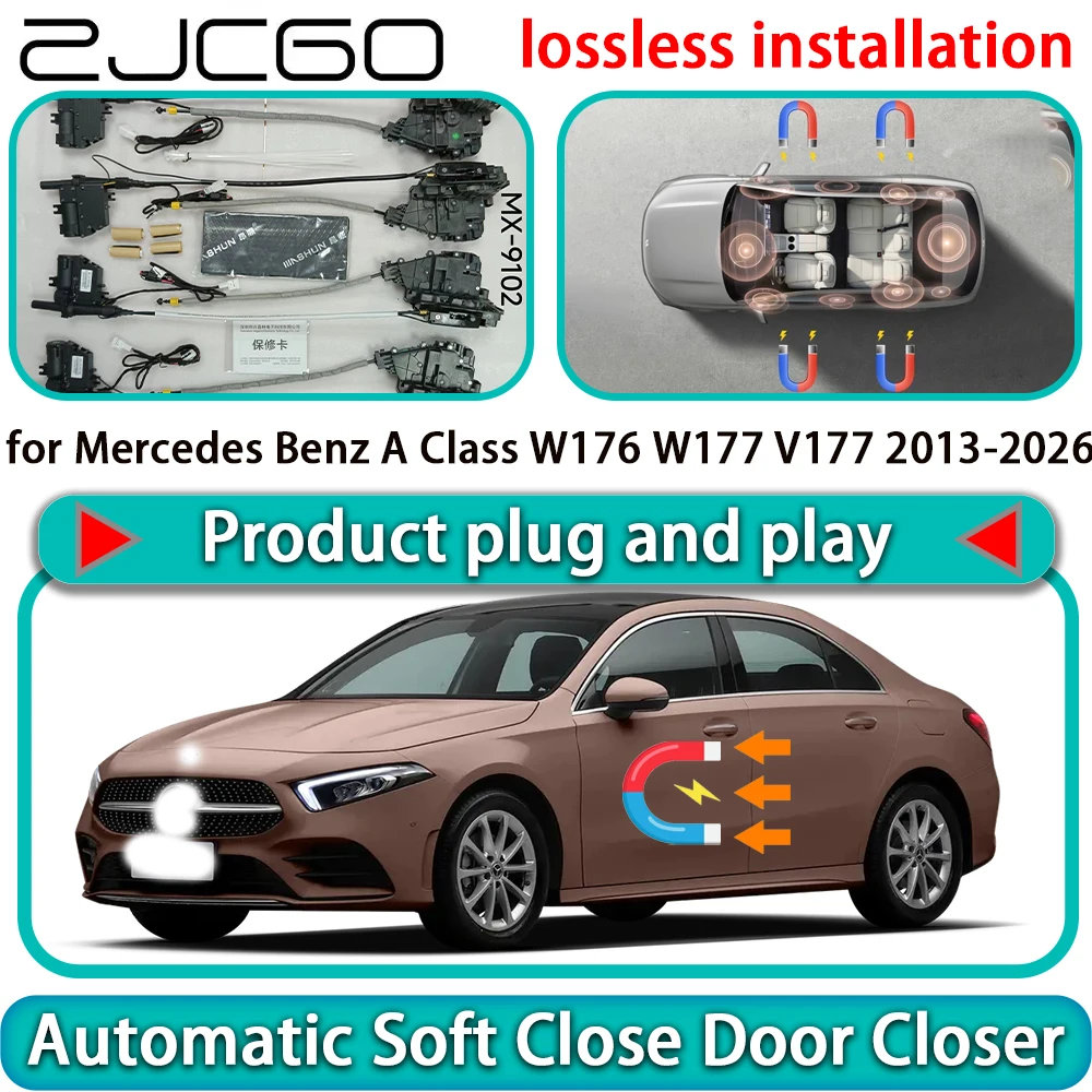 for Mercedes Benz A Class W176 W177 V177 2013-2026 OEM Auto Pull Soft Close Door Kit Power Latch Door Catch Soft Closing Assist