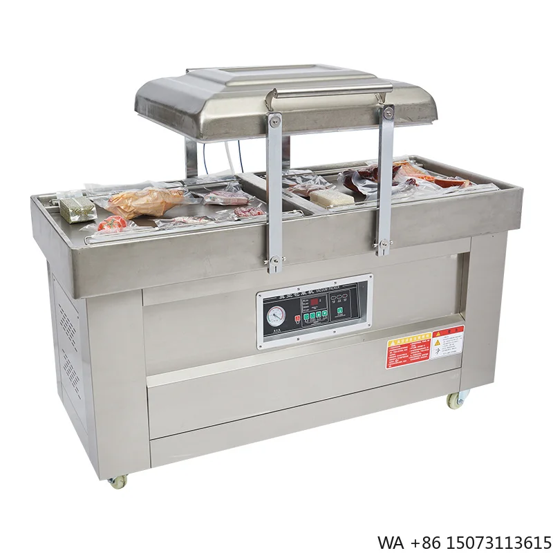 Semi Automatic Double Chamber Vacuum Sealing Packaging  DZ400/2SB Vacuum Packing Sealer for Film Pouch Foil