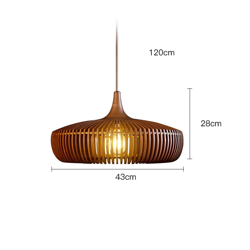 Clava Dine Log Hout Hanglamp Vintage Denmark Designer Lamp Voor Eetkamer Studeerkamer Woonkamer Tafeldecoratie Loft Lamp - afbeelding 1