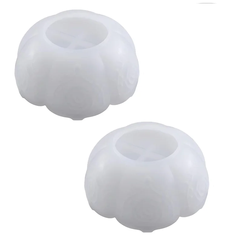 AA63 HEIßER 2PCS Blume Tablett Harz Form, Lotus Schüssel Silikon Form Für Epoxidharz Gießen, harz Beton Form Für DIY Schmuck Holde