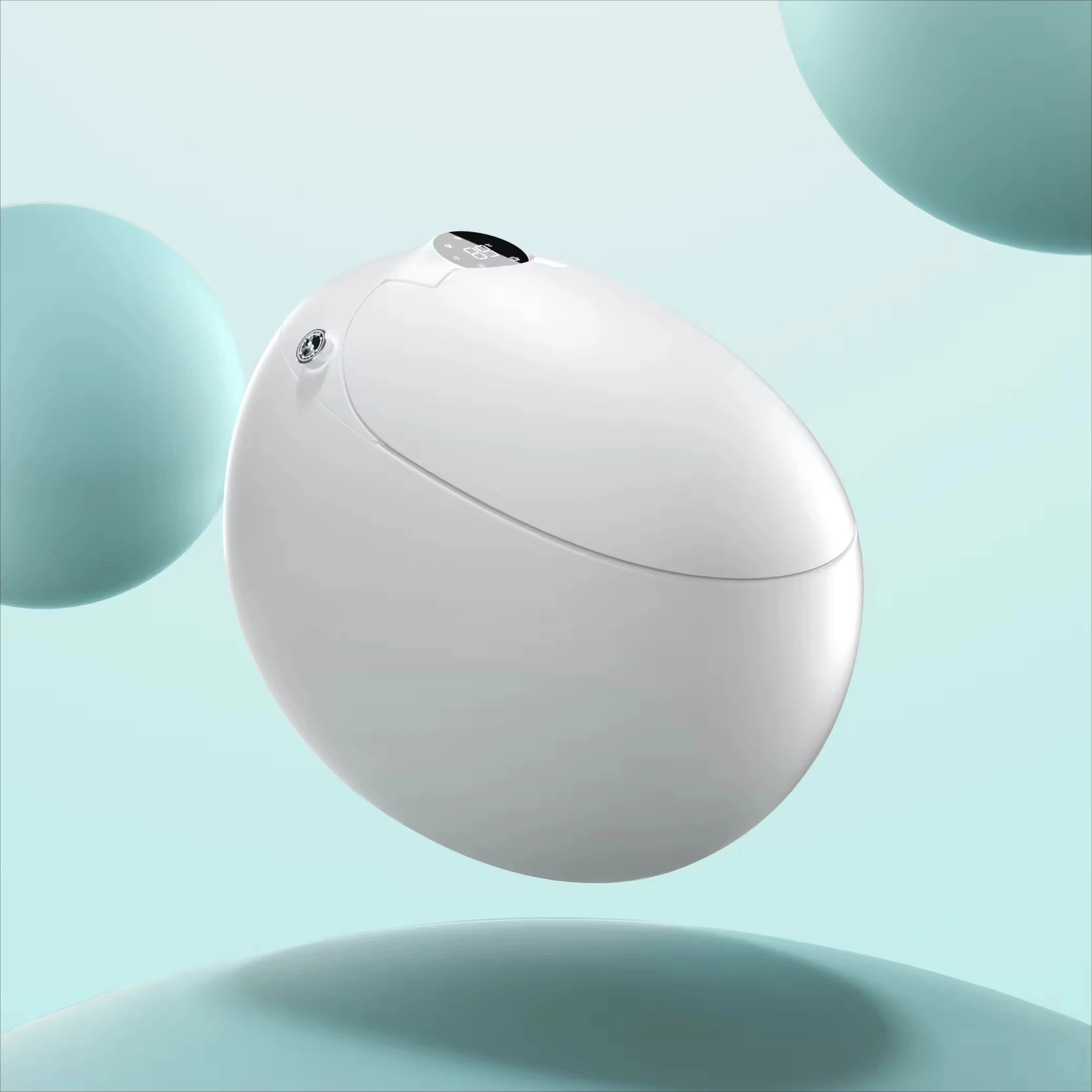 

FEIDU современная умная керамическая сантехника в форме яйца удлиненная унитаза S-образный дренаж с дистанционным управлением сушка сиденья с подогревом