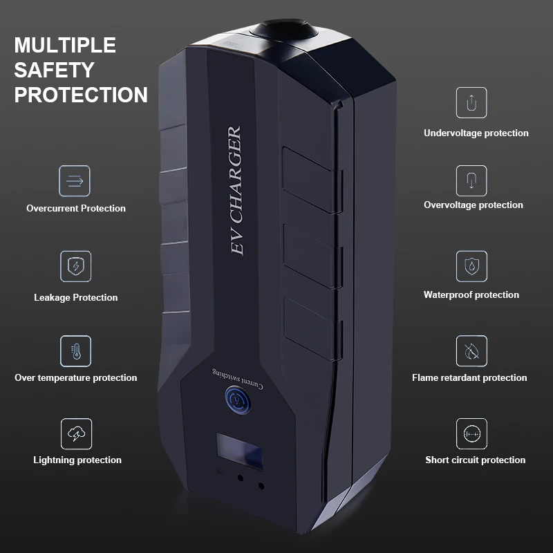 GB/T إلى SAE J1772 كابل شحن من النوع القياسي 2 EV مع شاحن EV محمول 16A J1772 كومة شحن لمحطة EV #6