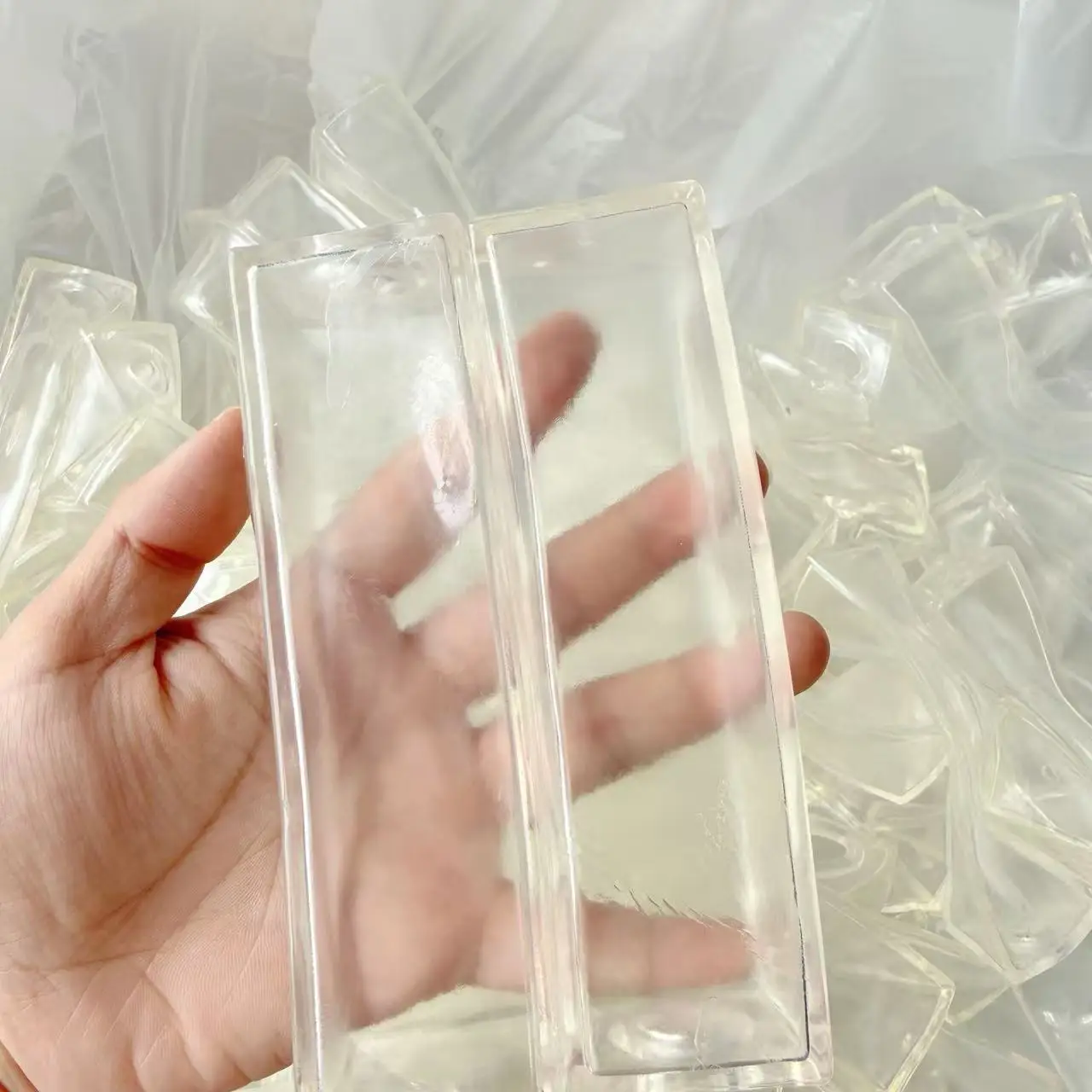 1/5 Stück Quaderförmige TRP-Gussformen Werkzeuge DIY Leere Kugelhaut Handgemachtes Kugel-Dekompressionsspielzeug mit Langsamer Rückfederung – Detail 4