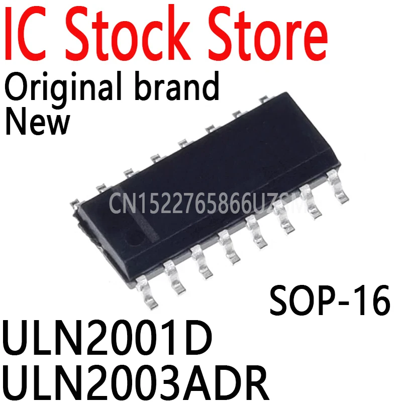 10PCS ULN2003A DIP-16 SOP-16 Composite Transistor IC Darlington Transistor Array Driver Chip ULN2003APG ULN2001D ULN2003ADR