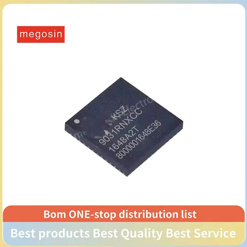 1~5pcs/lot KSZ9031RNXCC KSZ9031 9031RNXCC QFN-48 Ethernet microcontroller IC chips