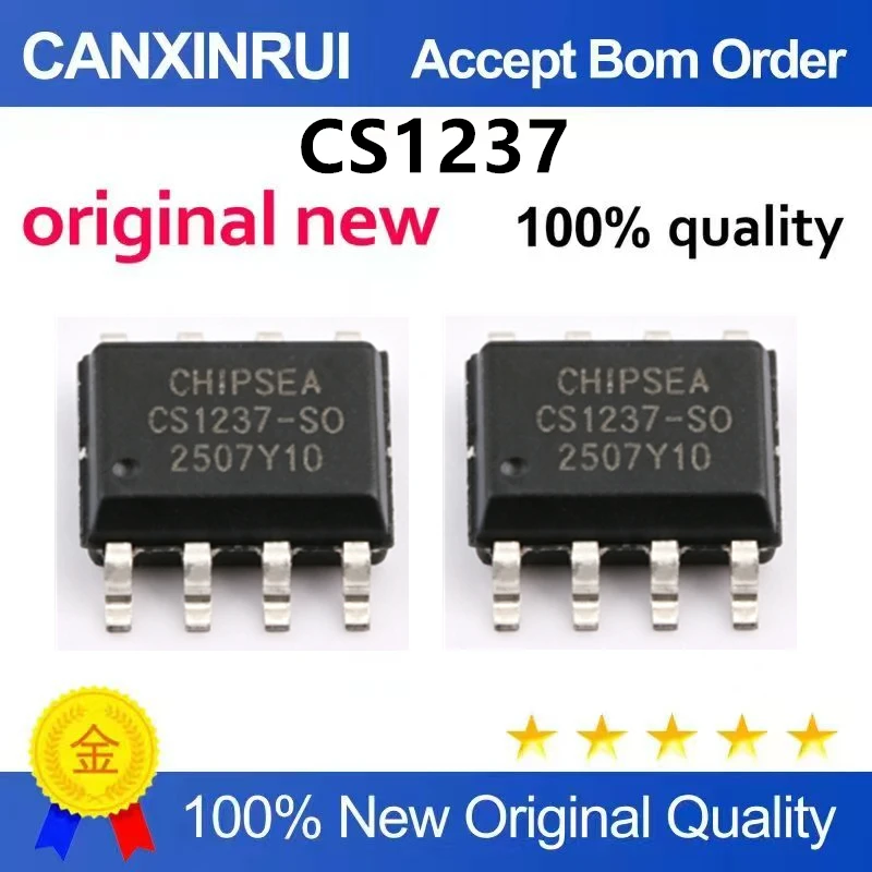 （5pcs-10pcs）Original genuine CS1237-SOP8 silk screen CS1237 patch SOP8 digital to analog conversion IC chip