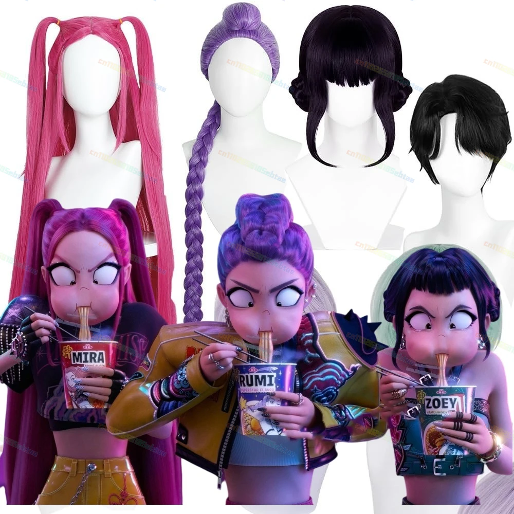 

KPOP Demon Rumi Hunters Zoey Mira Cosplay Costume Pop Singers Halloween Carnival Party Cosplay Stage Performance Outfits