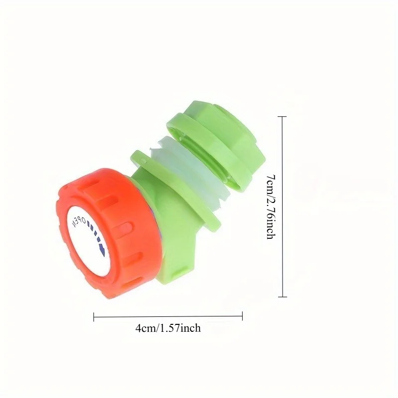 2pcs Outdoor Faucet with Extended Hose - Large Flow Watering Can with Valve, For US/EU Pipes - Lawn & Garden Irrigation System