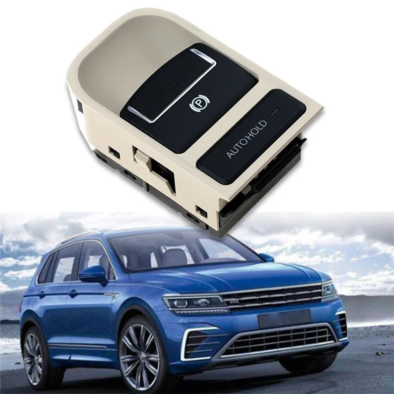 

A77T-Electronic Handbrake Switch Brake Button Switch Automotive For VW Touareg Accessories Parts 5N0927225A