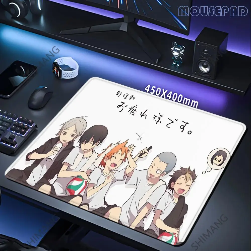 Милый аниме Haikyuu коврик для мыши маленький коврик для мыши LockEdge для геймеров коврик для компьютерного стола прямоугольный противоскользящий резиновый коврик