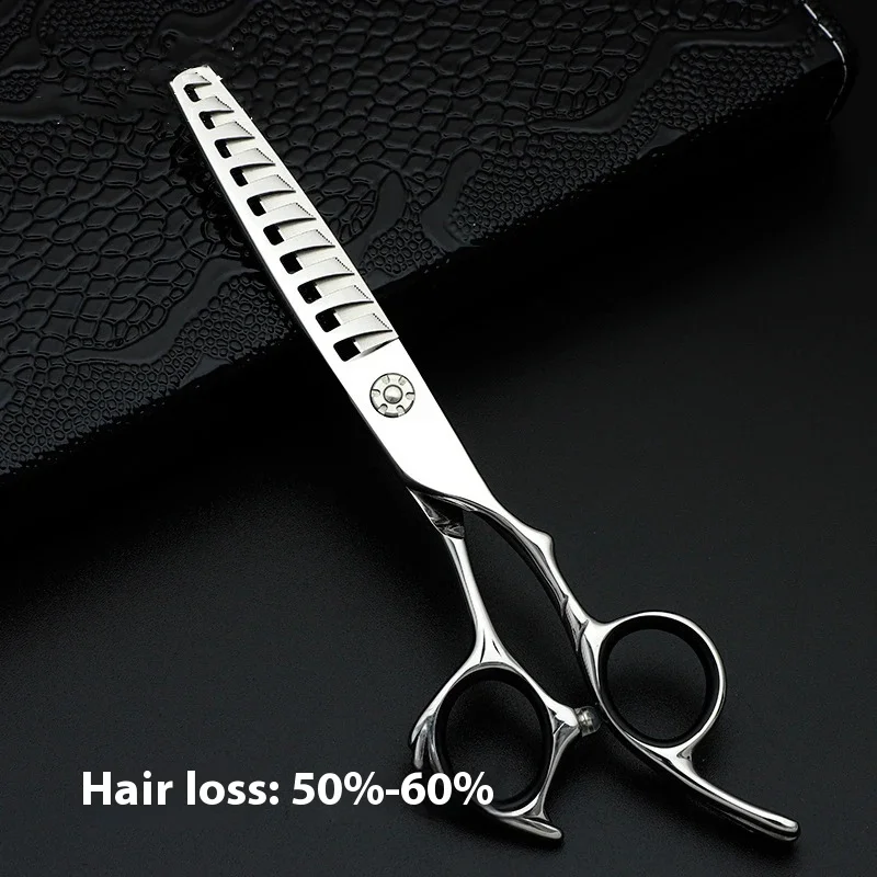 

6.0Inch VG-10Steel Hair Salon Hair Stylist Professional Fishbone Thinning Scissors Thin Hairdressing Scissors
