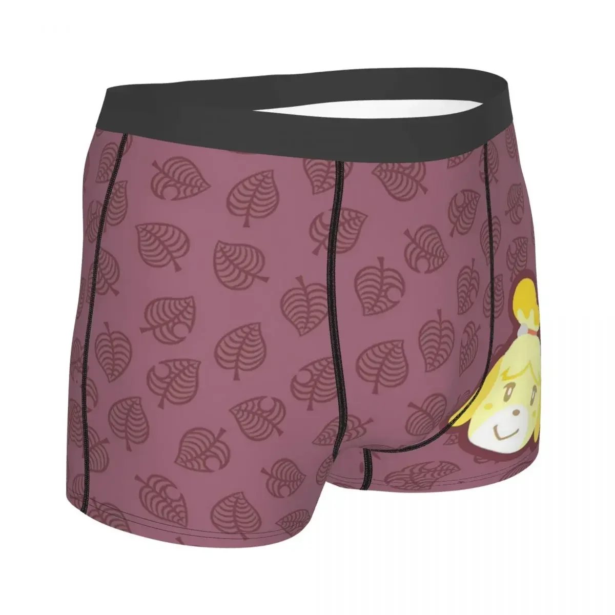 Wine Red Leaf Animal Crossing: New Horizons Underpants Cotton Panties Male Underwear Ventilate Shorts Boxer Briefs