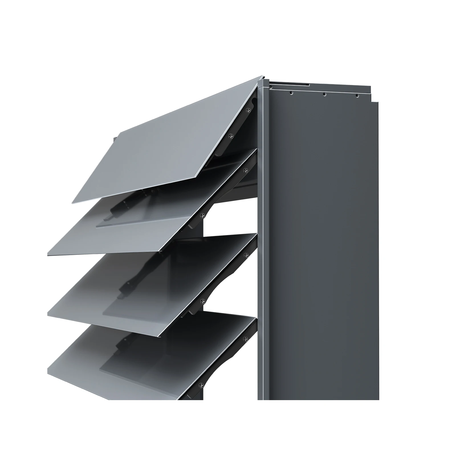 

TLF Reserve Wholesaler Smart Glass Door Window Room Display Shelf Kitchen Furniture Rack Storage Intelligent Roller Shutter Doo