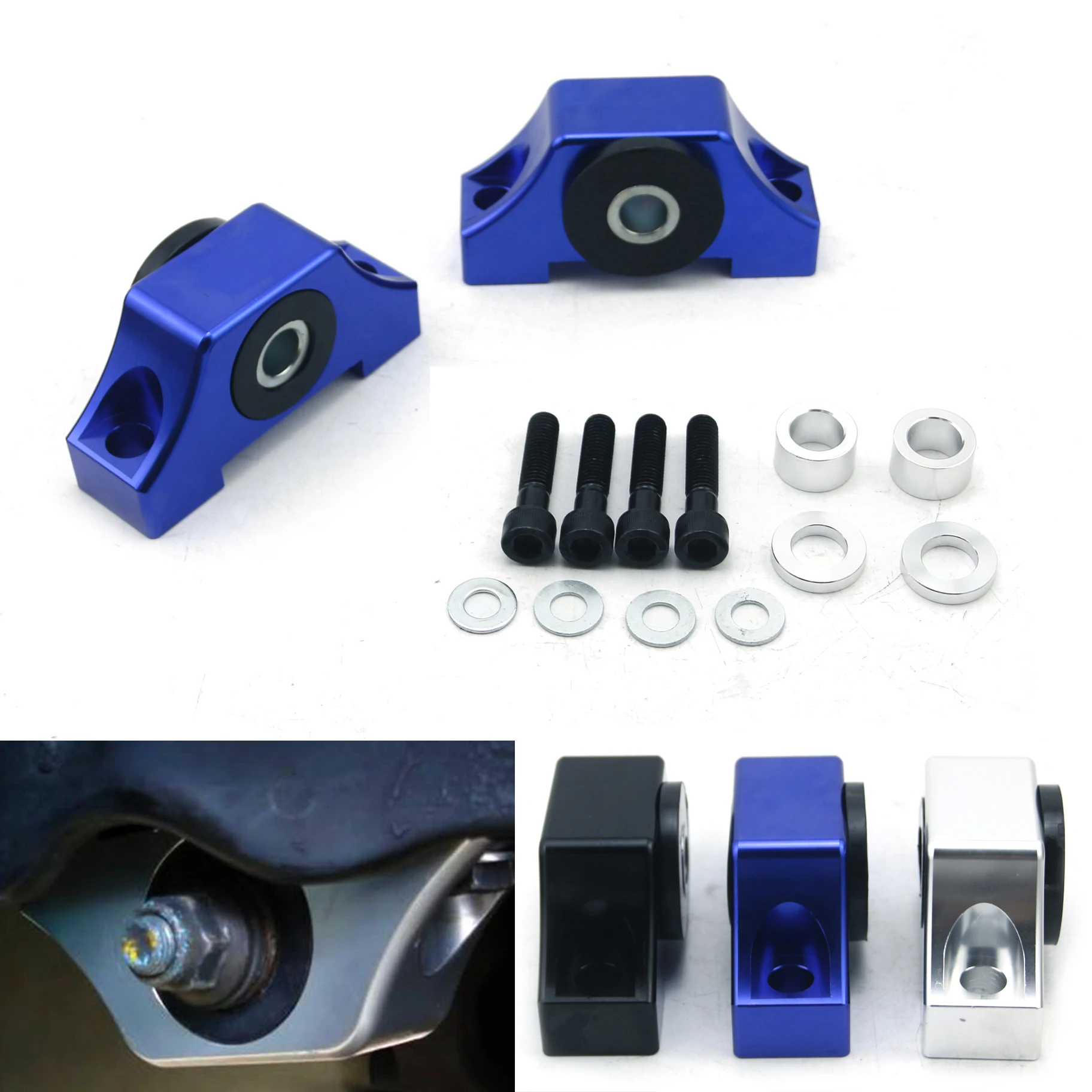 

Engine Torque Mount Kit For 92-01 Honda Civic EG EK D15 D16 B16 B20 Aluminum Motor Mounting Kit