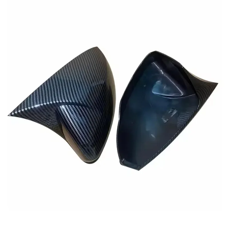 ฝาครอบกระจกมองข้างรถยนต์ สีดำเงา คาร์บอนไฟเบอร์ สำหรับ Audi A1 Sportback ปี 2019-2022