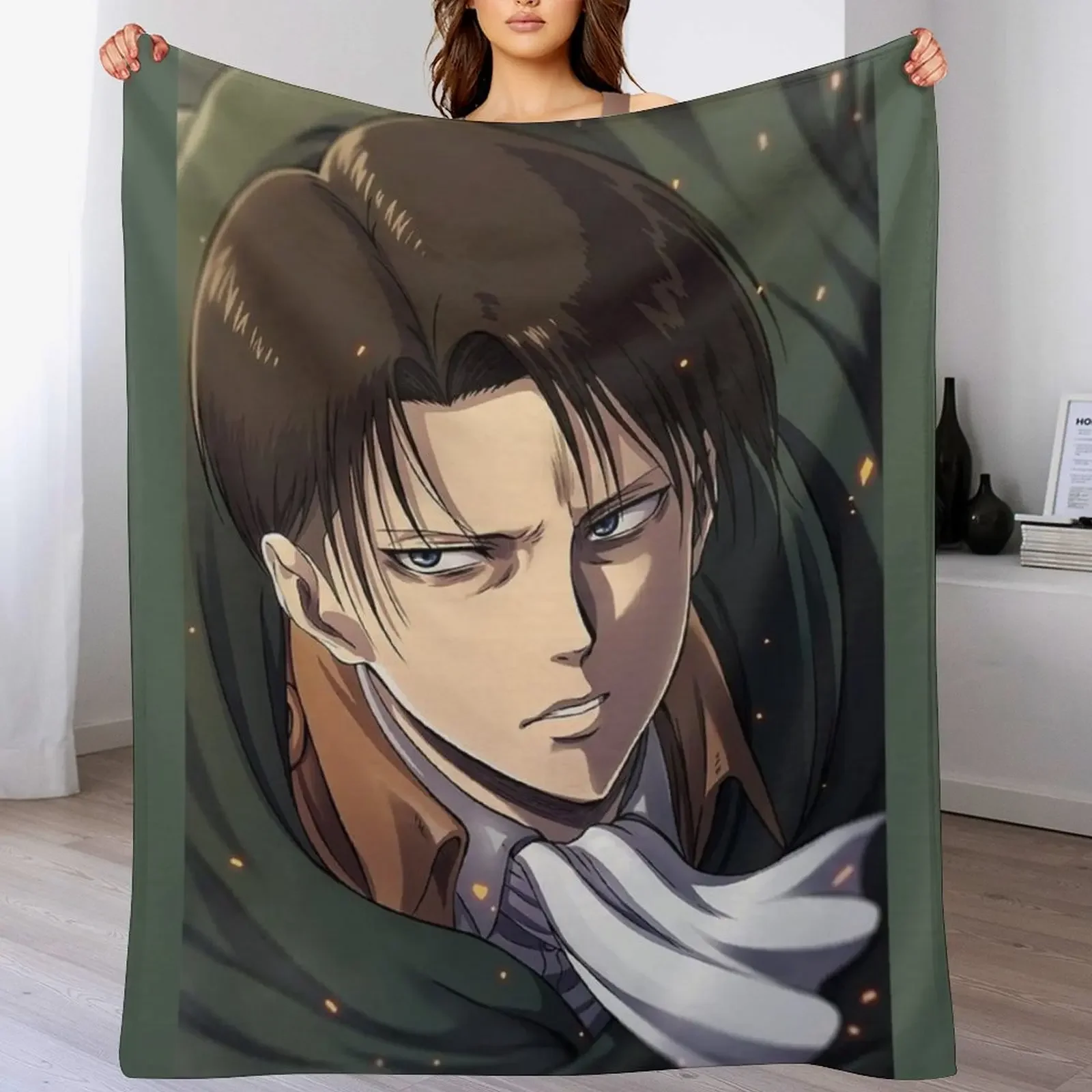 

S2x3y Levi Throw Blanket Sofa Sleeping Bag Decorative Throw Flannel Blankets