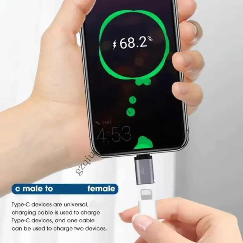 8pin أنثى من نوع C محولات الذكور لنقل البيانات الفعال والشحن السريع للسفر والمكتب H05A