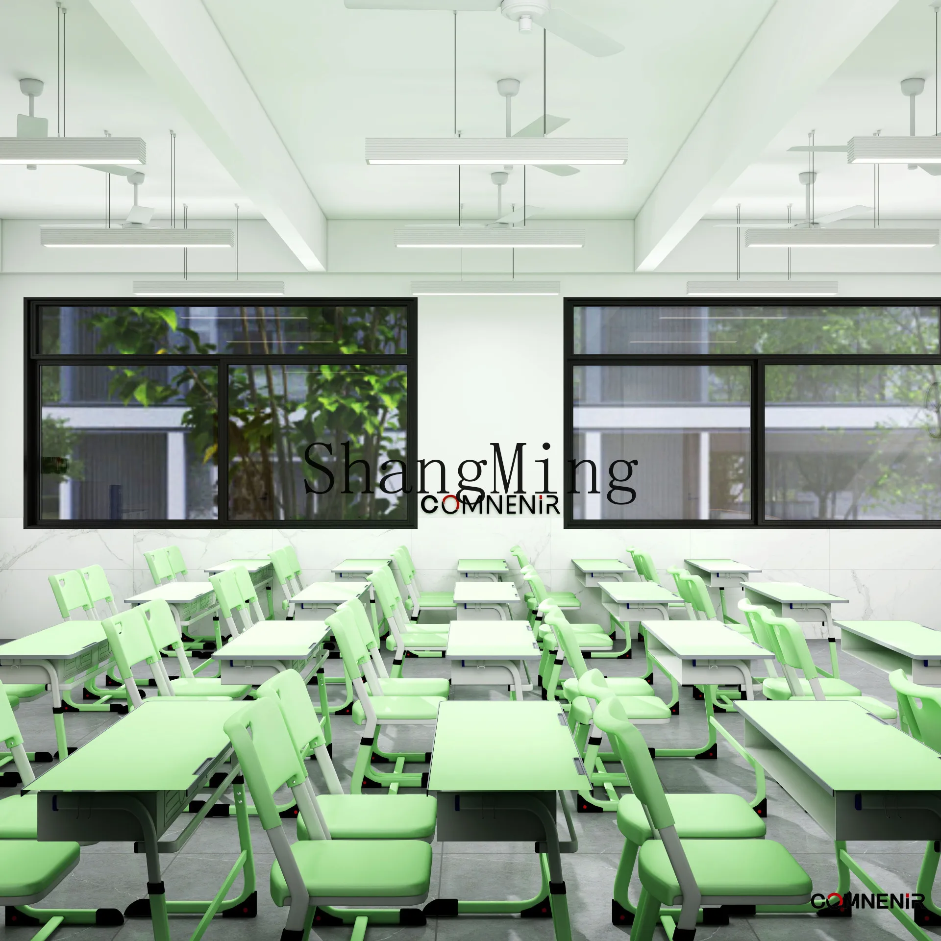 

CL Primary and Secondary School Student Desk Chair School Learning Desk Liftable Training Desk and Chair
