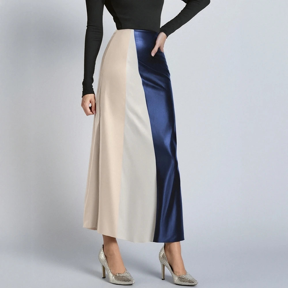 Jupe trapèze mi-longue décontractée, Design de taille régulière, à la mode, robe de Style décontracté, printemps été