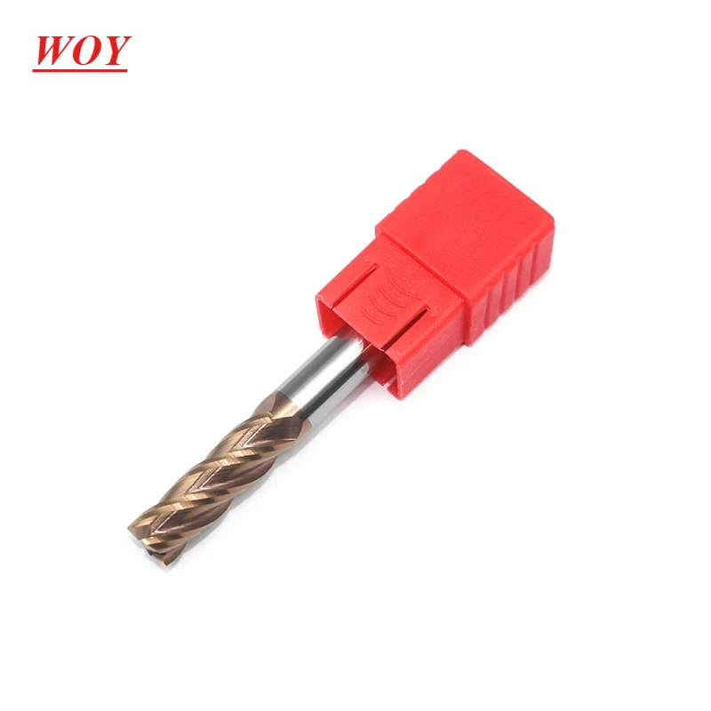 WOY Milling Cutter Alloy Coating Tungsten Steel Tool Cnc Maching Hrc55 Endmill Milling Cutter Kit Milling Machine Tools