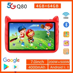 Quad Core Android Learning Education Tablet, versão global, câmeras duplas, 4GB de RAM, 64GB ROM, 4000mAh, 7 