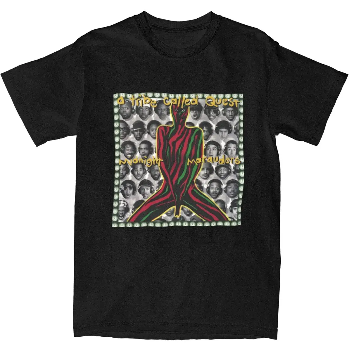 Unisex A Tribes Called Quest Midnight Marauders Shirt Merch Adult Pure Cotton T-shirt Vintage Tee