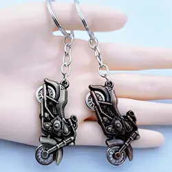 New Fashion Creative Trend Motorcycle Keychain Men's Women's Metal Waist Keychain Best Gift Key Ring Car Keychain Jewelry Gifts