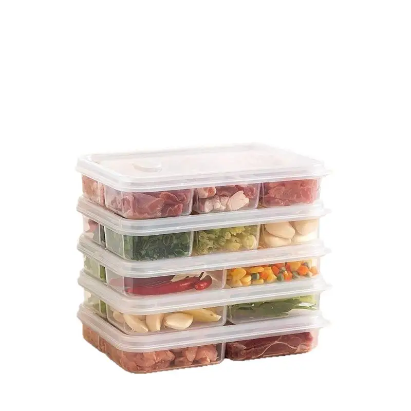1Pcs Refrigerator Storage Box Packed Meal Crisper Food Grade
