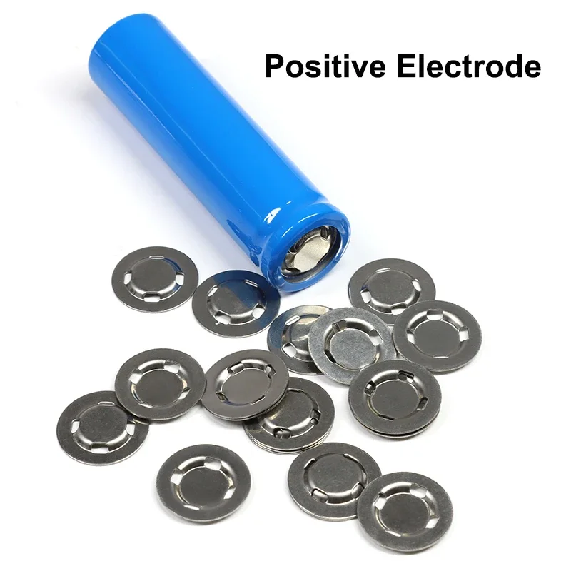 18650, крышка для точечной сварки с плоской головкой, устойчивая к коррозии батареи из нержавеющей стали, крышка с положительным/медним наконечником электрода