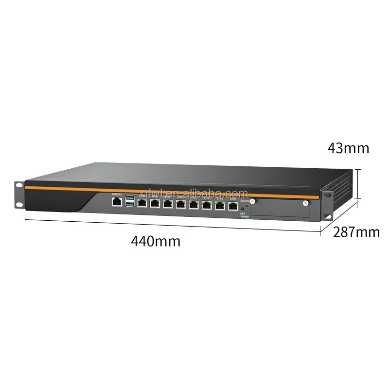 Guanfeng H170 Firewall PC | I7 9700 16GB DDR4 256GB SSD 1 PCIE x 8 1 Mini-PCIE 8 Lan | Server 1U Firewall pfSense PC