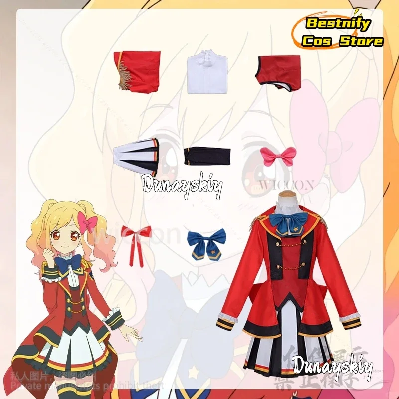 أزياء كوسبلاي نيجينو يومي أنيمي أيكاتسو ستارز التأثيرية باللون الأحمر JK زي البحارة الياباني معطف موحد فستان المعبود لوليتا باروكات بلاستيكية