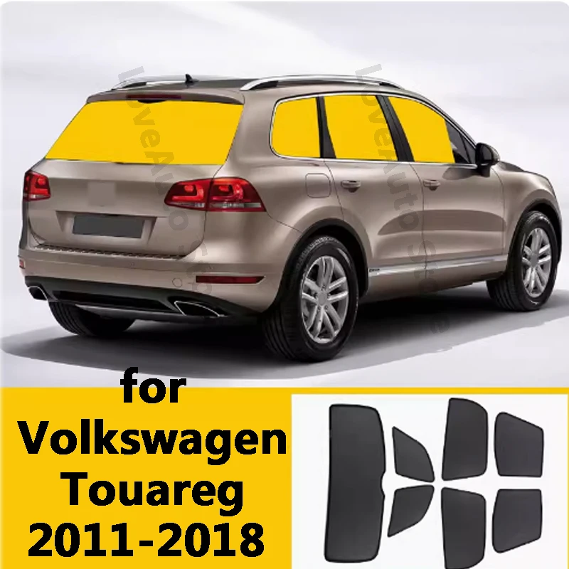 

For Volkswagen VW Touareg 2011-2018 Car Sunshade Magnet Sun Protection Back Front Rear Window Sunshade Visor Protector