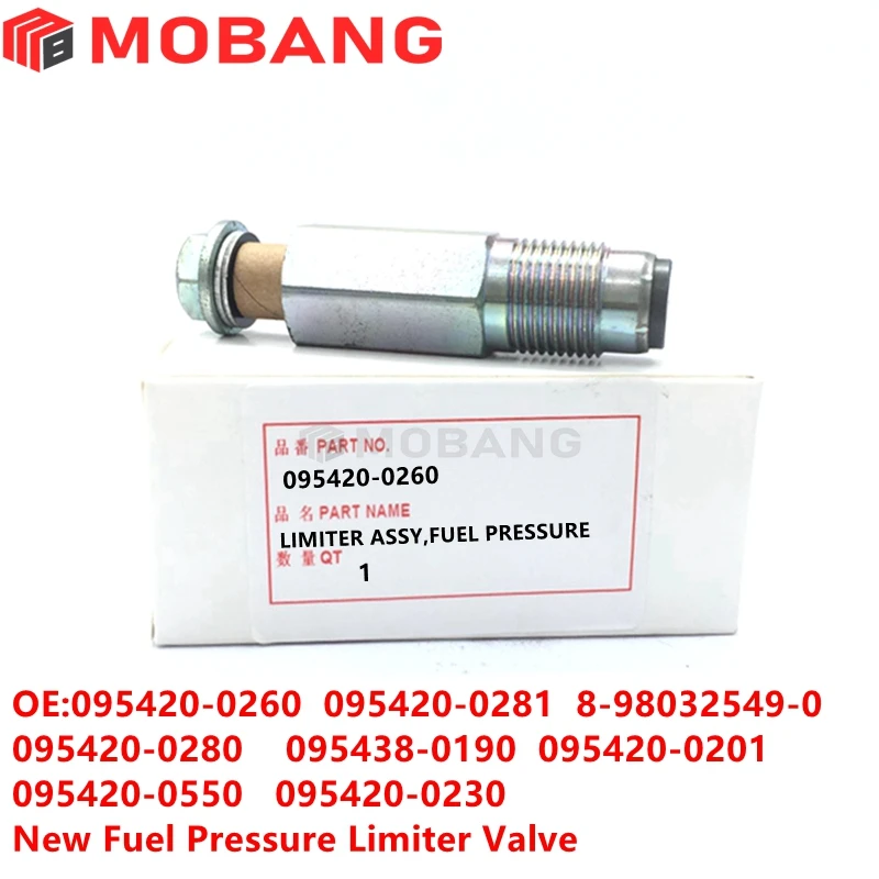 New Fuel Rail Pressure Valve For Denso Injector 095420-0260 0954200260 Limit Pressure Valve