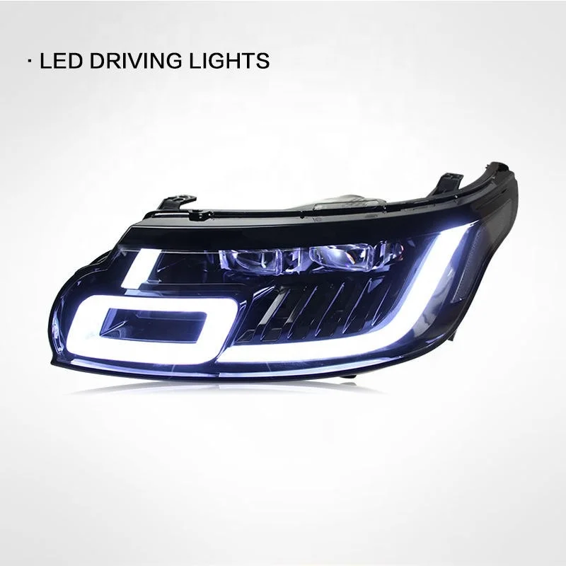 Car Headlight Assembly For Land Range Rover Sport 2014-2018 Upgrade Modified To NEW Dynamic Turn Signal LED Headlight