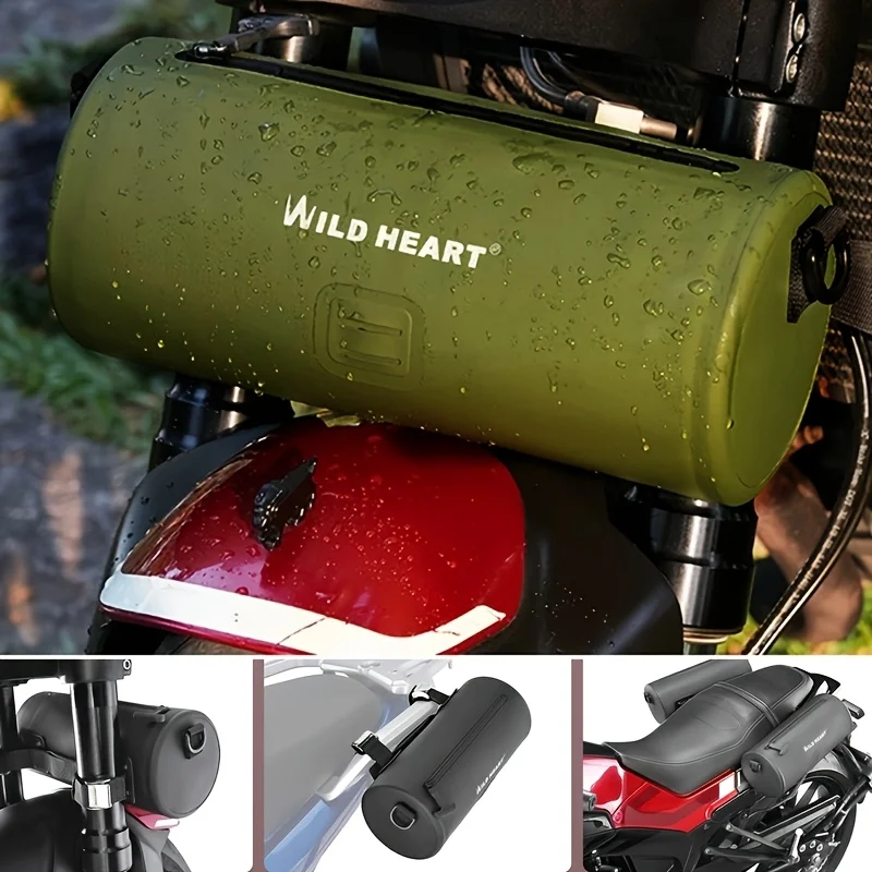 

Сумка на руль мотоцикла, маленькая сумка для мотоцикла, боковая сумка с плечевым ремнем, 100% водонепроницаемая, для хранения инструментов на мини-мотоцикле.