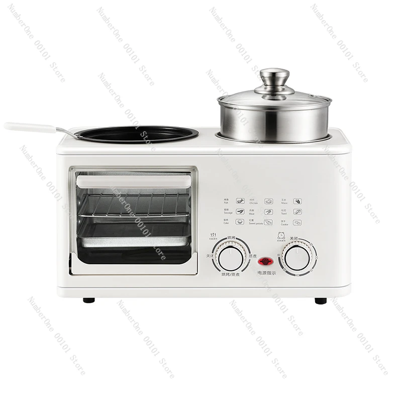 

Four-in-one breakfast machine, household small oven, multi-functional cooking, frying and baking integrated pot, gift delivery