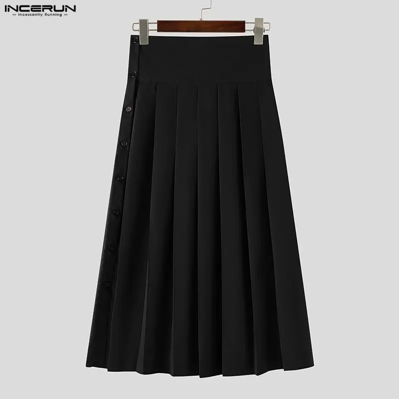 

Мужские брюки INCERUN: однотонные джоггеры свободного кроя, повседневные брюки для мужчин, уличная мода 2026, широкие брюки-панталоны