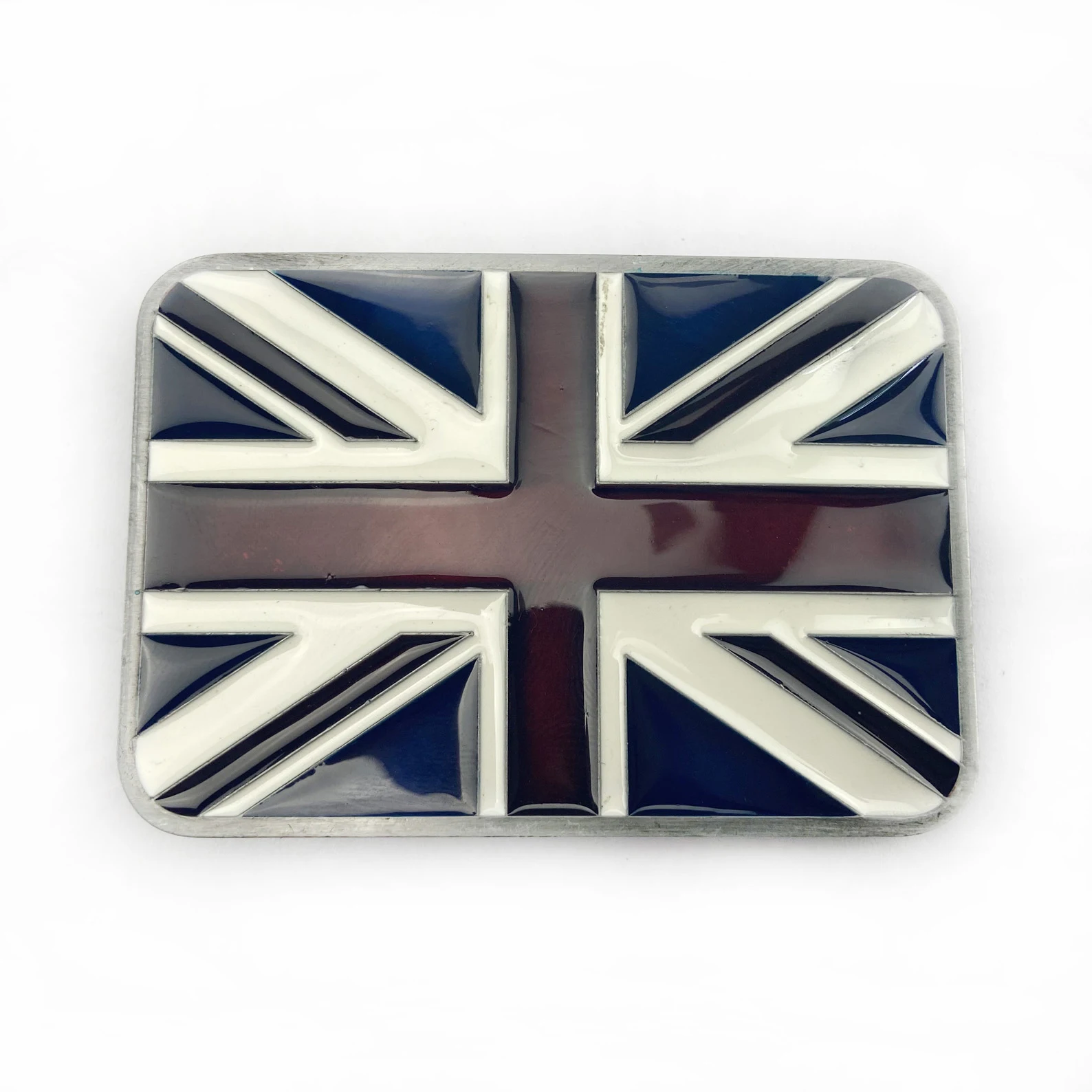 WesBuck ยี่ห้อภาษาอังกฤษธงโลหะใหม่เข็มขัด Vintage เข็มขัด Handmade โฮมเมดอุปกรณ์เสริมเข็มขัด DIY Western คาวบอยสไตล์ร็อค